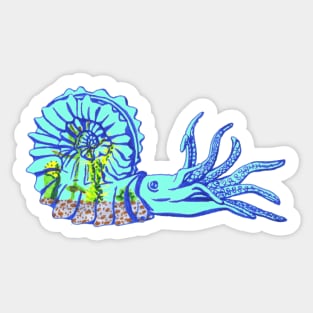 Ammonite Terrarium Sticker